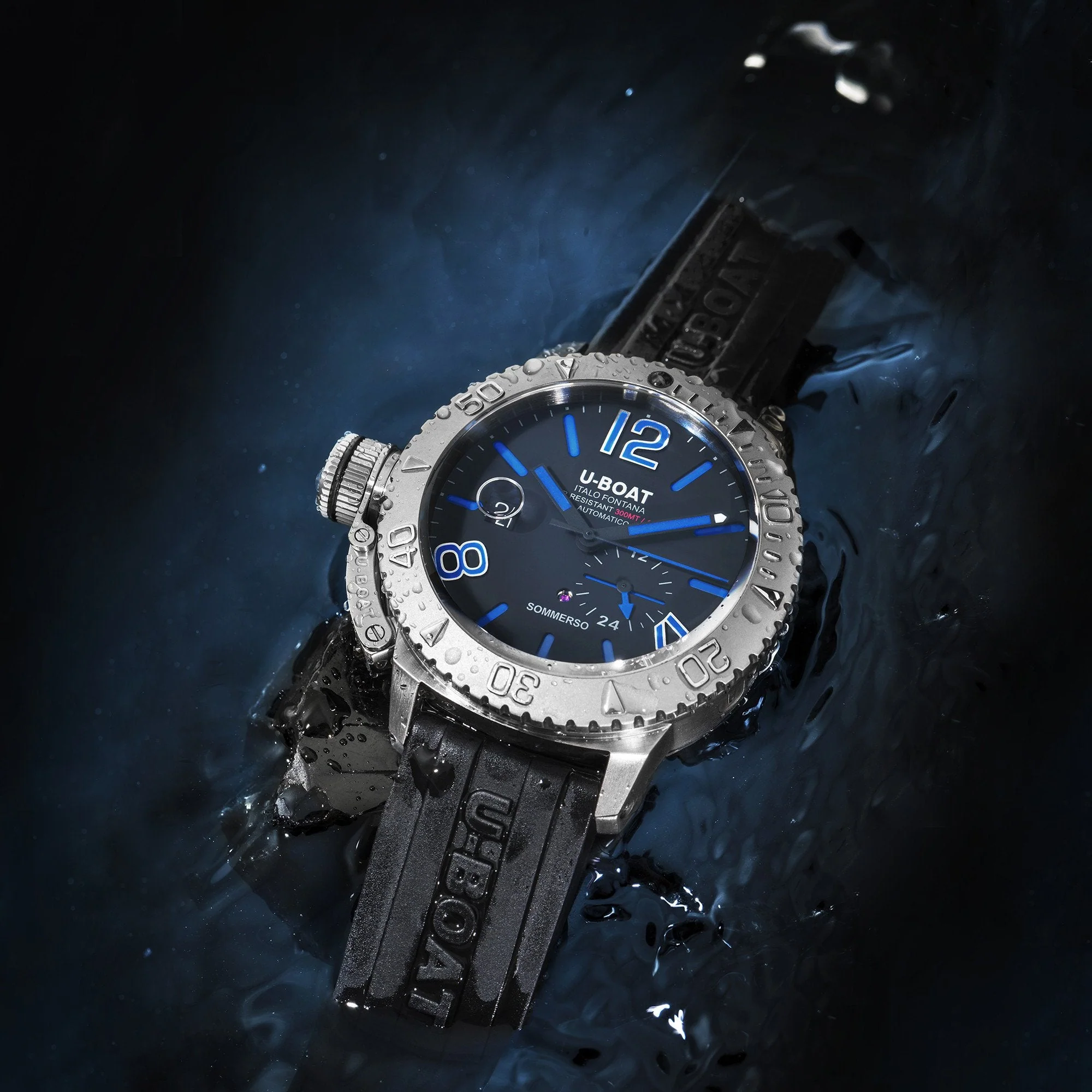 U-Boat Men's Black Sommerso Watch - Image 3