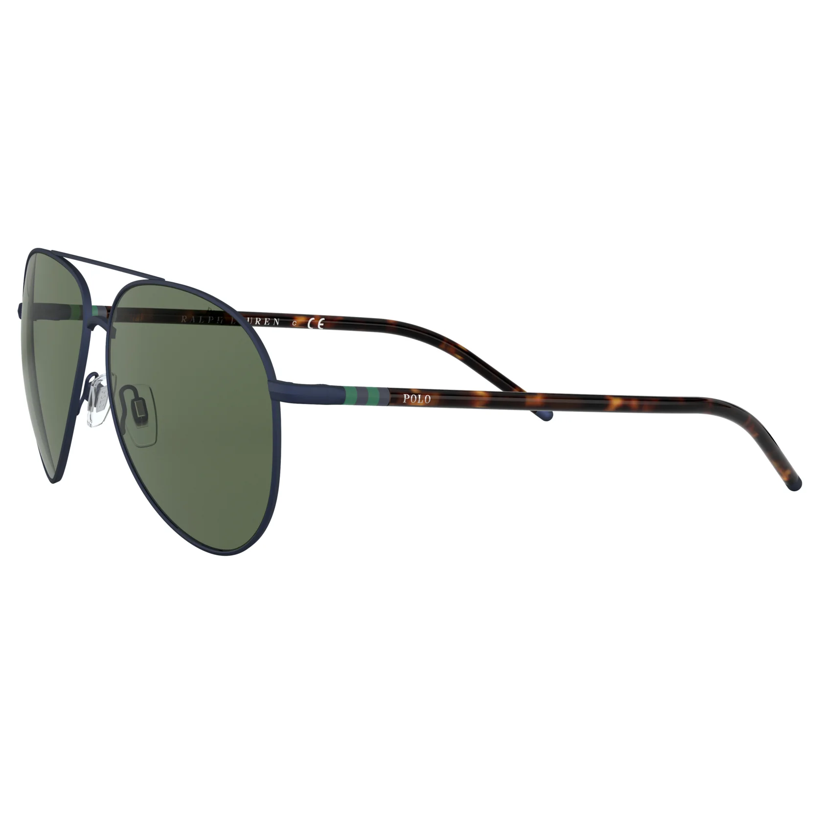 Polo Ralph Lauren (POL06) Men's Matte Navy Blue Sunglasses - Image 3