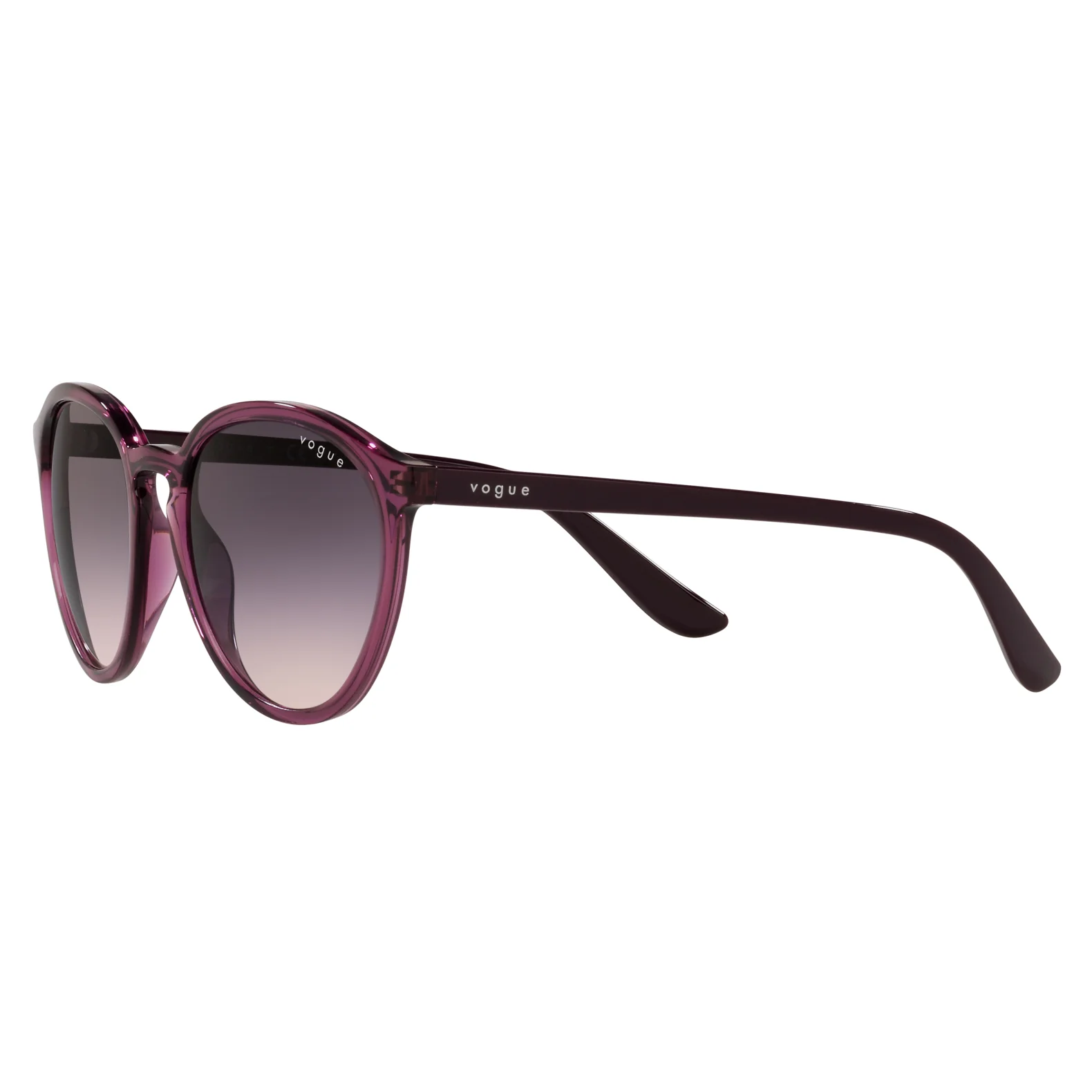 Vogue 0VO5374S 276136 55 (VO12) Ladies Violet Transparent Sunglasses - Image 3